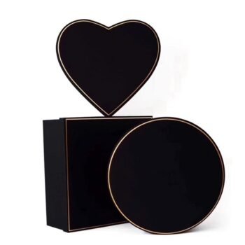 Heart Black Flower
